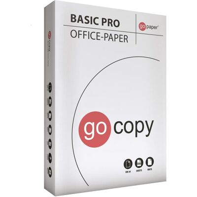 Go paper, Kopierpapier, Kopierpapier Basic Pro 80 DIN A4 70 g/qm 500 Blatt (A4, 500 Blätter, 70 g/m²) Go paper, Kopierpapier, Kopierpapier Basic Pro 80 DIN A4 70 g/qm 500 Blatt (A4, 500 Blätter, 70 g/m²)
