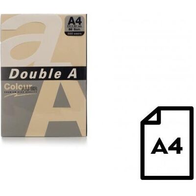 Double A, Kopierpapier, Farbiges Papier, 80 g, A4, 500 Blatt, Altrosa (A4, 500 Blätter, 80 g/m²) Double A, Kopierpapier, Farbiges Papier, 80 g, A4, 500 Blatt, Altrosa (A4, 500 Blätter, 80 g/m²)