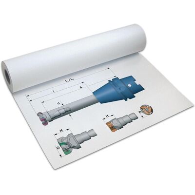Papyrus Groáformat-Plotterrolle, 297 mm x 175 m, weiá, Fotopapier, Weiss Papyrus Groáformat-Plotterrolle, 297 mm x 175 m, weiá, Fotopapier, Weiss