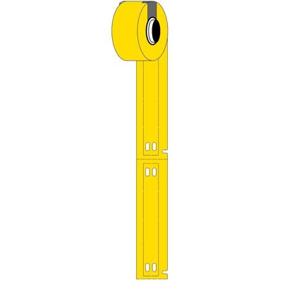 Brady, Etikettenrolle, M6-10x75-7598-YL, Kabelanhänger, Polyester, Gelb, glänzend, 10.00 x 75.00 mm, nicht klebend (20.62 mm) Brady, Etikettenrolle, M6-10x75-7598-YL, Kabelanhänger, Polyester, Gelb, glänzend, 10.00 x 75.00 mm, nicht klebend (20.62 mm)