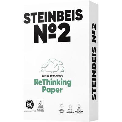Steinbeis, Kopierpapier, Kopierpapier No 2 Trend White A4, 80 g/m2, weiss, Pack à 500 Blatt (A4, 500 Blätter, 80 g/m²) Steinbeis, Kopierpapier, Kopierpapier No 2 Trend White A4, 80 g/m2, weiss, Pack à 500 Blatt (A4, 500 Blätter, 80 g/m²)