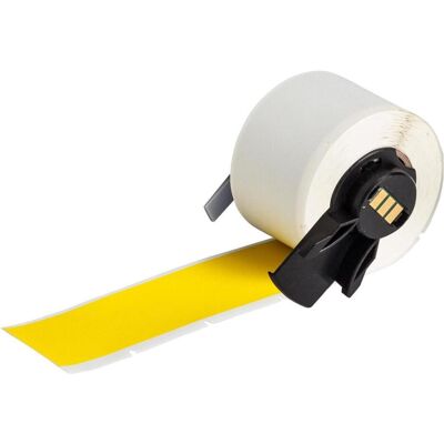 Brady, Etikettenrolle, M6-41-437-YL-CM, Polyvinylfluorid, Gelb, matt, 38.10 mm x 15.24 mm, selbstverlöschend, perma Brady, Etikettenrolle, M6-41-437-YL-CM, Polyvinylfluorid, Gelb, matt, 38.10 mm x 15.24 mm, selbstverlöschend, perma