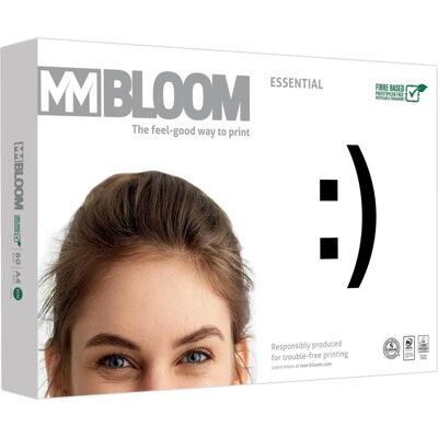 MM Bloom, Kopierpapier, Kopierpapier Essential A4 80g 500BL weiss (A4, 80 g/m²) MM Bloom, Kopierpapier, Kopierpapier Essential A4 80g 500BL weiss (A4, 80 g/m²)