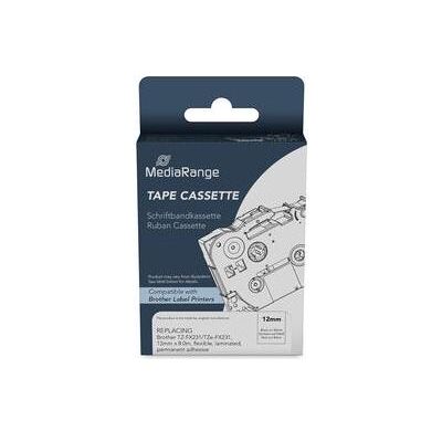 MediaRange, Beschriftungsband, Schriftbandka. Brother TZ-FX231/TZe-FX231 12mm 8m (1.20 cm, Schwarz, Weiss) MediaRange, Beschriftungsband, Schriftbandka. Brother TZ-FX231/TZe-FX231 12mm 8m (1.20 cm, Schwarz, Weiss)