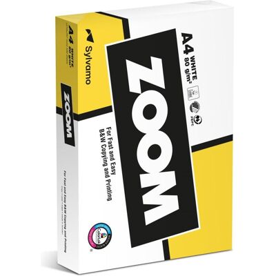 Zoom, Kopierpapier, Kopierpapier 80g 500 Blatt (A4, 500 Blätter, 80 g/m²) Zoom, Kopierpapier, Kopierpapier 80g 500 Blatt (A4, 500 Blätter, 80 g/m²)