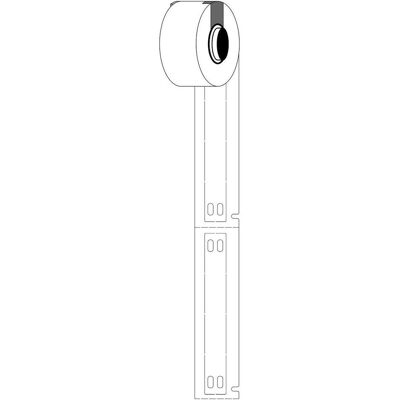 Brady, Etikettenrolle, M6-10x75-7598-WT, Kabelanhänger, Polyester, Weiss, glänzend, 10.00 x 75.00 mm, nicht klebend (20.62 mm) Brady, Etikettenrolle, M6-10x75-7598-WT, Kabelanhänger, Polyester, Weiss, glänzend, 10.00 x 75.00 mm, nicht klebend (20.62 mm)