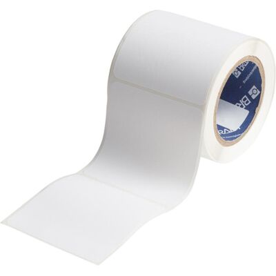 Brady, Etikettenrolle, Vordimensionierte Papieretiketten für den J4000 Drucker - 101,60 mm x 101,60 mm (106.68 mm) Brady, Etikettenrolle, Vordimensionierte Papieretiketten für den J4000 Drucker - 101,60 mm x 101,60 mm (106.68 mm)