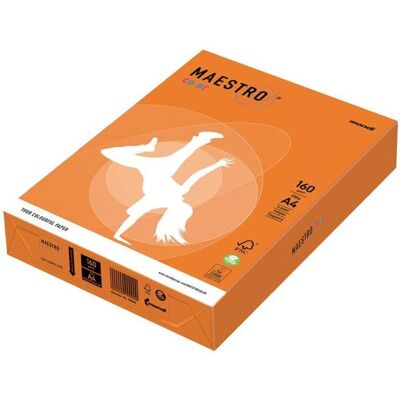 Mesko, Kopierpapier, Maestro Pap.A4 160g orange 250a OR43 MAESTRO COLOR intensive (A4, 160 g/m²) Mesko, Kopierpapier, Maestro Pap.A4 160g orange 250a OR43 MAESTRO COLOR intensive (A4, 160 g/m²)