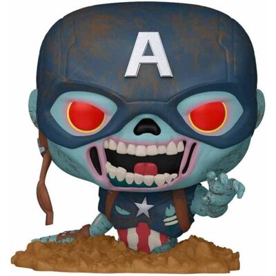 Funko Marvel Zombies POP! Vinyl Figur Captain America 9 cm Funko Marvel Zombies POP! Vinyl Figur Captain America 9 cm