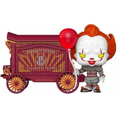 Funko It-Welcome to Derry POP! Town Vinyl Figur Pennywise & Wagon 9 cm Funko It-Welcome to Derry POP! Town Vinyl Figur Pennywise & Wagon 9 cm