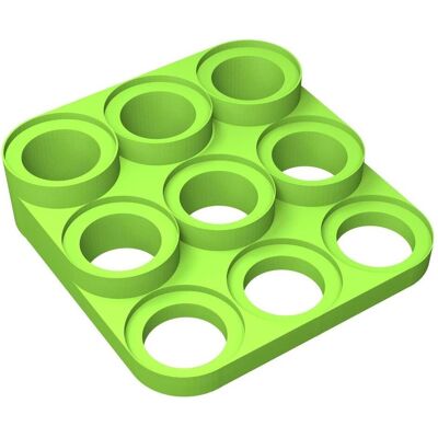Feldherr Figurenpodest für 58 mm Bases, grün, 9 Fächer (Kunststoff) Feldherr Figurenpodest für 58 mm Bases, grün, 9 Fächer (Kunststoff)
