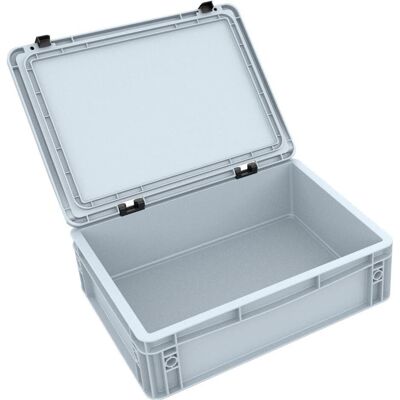 Feldherr ED 43/12 HG - DDEB115 Eurobehälter / Euro Box mit Scharnierdeckel (Kunststoff) Feldherr ED 43/12 HG - DDEB115 Eurobehälter / Euro Box mit Scharnierdeckel (Kunststoff)