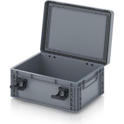 Feldherr DDEB165PRO Eurobehälter / Euro Box mit Scharnierdeckel, staubdicht & spritzwassergeschützt (Kunststoff) Feldherr DDEB165PRO Eurobehälter / Euro Box mit Scharnierdeckel, staubdicht & spritzwassergeschützt (Kunststoff)