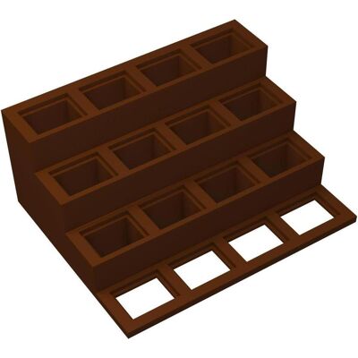 Feldherr Figurenpodest braun für 32x24 mm Bases – kompatibel mit Kallax (Kunststoff) Feldherr Figurenpodest braun für 32x24 mm Bases – kompatibel mit Kallax (Kunststoff)