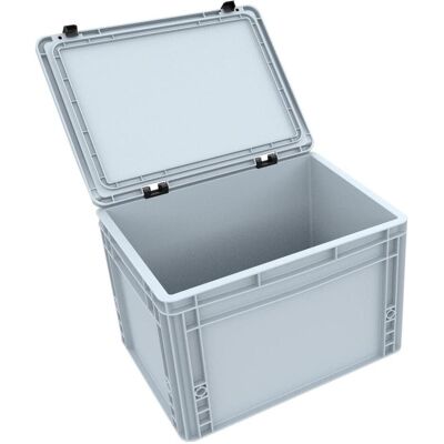 Feldherr ED 43/27 HG - DDEB265 Eurobehälter / Euro Box mit Scharnierdeckel (Kunststoff) Feldherr ED 43/27 HG - DDEB265 Eurobehälter / Euro Box mit Scharnierdeckel (Kunststoff)