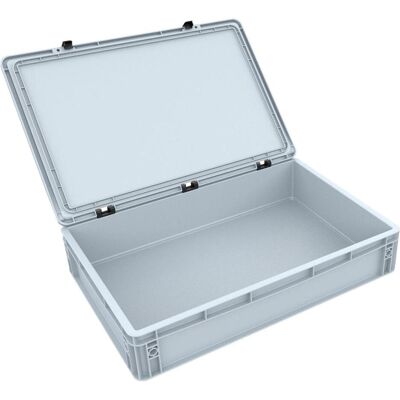 Feldherr DSEB115 Eurobehälter / Euro Box mit Scharnierdeckel ED 64/12 HG (Kunststoff) Feldherr DSEB115 Eurobehälter / Euro Box mit Scharnierdeckel ED 64/12 HG (Kunststoff)