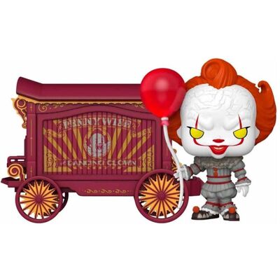 Funko It-Welcome to Derry POP! Town Vinyl Figur Pennywise & Wagon 9 cm Funko It-Welcome to Derry POP! Town Vinyl Figur Pennywise & Wagon 9 cm