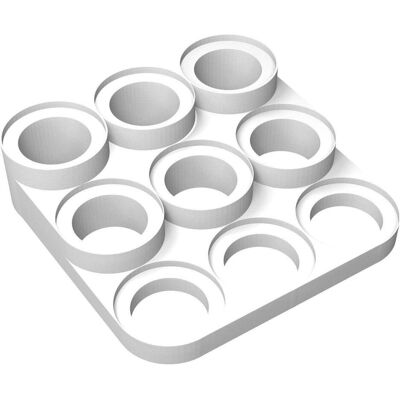 Feldherr Figurenpodest für 58 mm Bases, weiss (Kunststoff) Feldherr Figurenpodest für 58 mm Bases, weiss (Kunststoff)