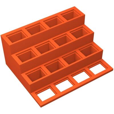 Feldherr Figurenpodest 32x24 mm Orange – Display für Klemmbausteine (Kunststoff) Feldherr Figurenpodest 32x24 mm Orange – Display für Klemmbausteine (Kunststoff)