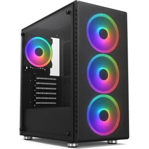 1st Cool 1stCOOL skříň Rainbow 4, Mid Tower, ATX, AU, Průhledná bočnice, 4x 120mm Fan, 650W, 88+, Černá (ATX, mATX), PC Gehäuse, Schwarz 1st Cool 1stCOOL skříň Rainbow 4, Mid Tower, ATX, AU, Průhledná bočnice, 4x 120mm Fan, 650W, 88+, Černá (ATX, mATX), PC Gehäuse, Schwarz