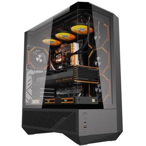 Darkflash Tech Darkflash DY460 computer case (Black) + 4 ARGB fans (ATX, mATX, Mini-ITX), PC Gehäuse, Schwarz Darkflash Tech Darkflash DY460 computer case (Black) + 4 ARGB fans (ATX, mATX, Mini-ITX), PC Gehäuse, Schwarz