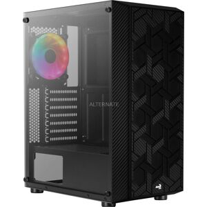 Aerocool Hive-G-BK-v3 (ATX, mATX, Mini-ITX), PC Gehäuse, Schwarz Aerocool Hive-G-BK-v3 (ATX, mATX, Mini-ITX), PC Gehäuse, Schwarz