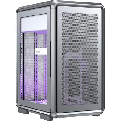 Cooler Master MasterFrame 400 Mesh Silver (ATX, mATX, Mini-ITX), PC Gehäuse, Transparent, Silber Cooler Master MasterFrame 400 Mesh Silver (ATX, mATX, Mini-ITX), PC Gehäuse, Transparent, Silber