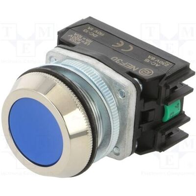 Romet Steuerknopf 30 mm blau 2Z Federrückstellung (W0-NEF30-K 2X N), Schalter + Taster, Blau Romet Steuerknopf 30 mm blau 2Z Federrückstellung (W0-NEF30-K 2X N), Schalter + Taster, Blau