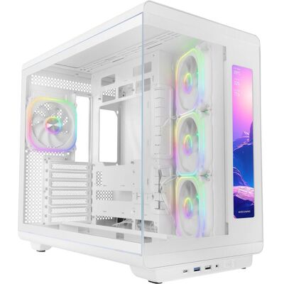 Mars Gaming "MCREVMAXW computer case Midi Tower White" (ATX, mATX, Mini-ITX), PC Gehäuse, Weiss Mars Gaming "MCREVMAXW computer case Midi Tower White" (ATX, mATX, Mini-ITX), PC Gehäuse, Weiss