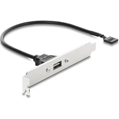 Delock USB 2.0 Slotblech mit 1 x EASY USB Typ-A Port, PC Gehäuse Zubehör Delock USB 2.0 Slotblech mit 1 x EASY USB Typ-A Port, PC Gehäuse Zubehör