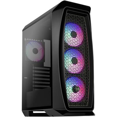 Aerocool Aero One Frost Tower (ATX, mATX, Mini-ITX), PC Gehäuse, Schwarz Aerocool Aero One Frost Tower (ATX, mATX, Mini-ITX), PC Gehäuse, Schwarz