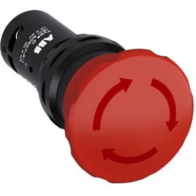 ABB Not-Aus kompakt 40mm rot dreh, Schalter + Taster, Rot ABB Not-Aus kompakt 40mm rot dreh, Schalter + Taster, Rot