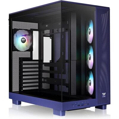 Thermaltake View 380 XL TG ARGB (violett, Tempered Glass x 2) (ATX, mATX, Mini-ITX), PC Gehäuse, Violett Thermaltake View 380 XL TG ARGB (violett, Tempered Glass x 2) (ATX, mATX, Mini-ITX), PC Gehäuse, Violett