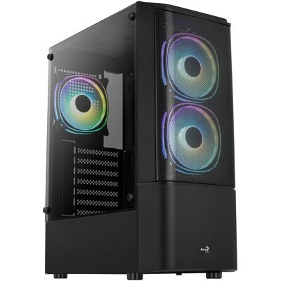 Aerocool Quantum Mesh (ATX, mATX, Mini-ITX), PC Gehäuse, Schwarz Aerocool Quantum Mesh (ATX, mATX, Mini-ITX), PC Gehäuse, Schwarz