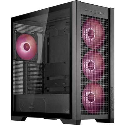 Asus GT302 (ATX, E-ATX, mATX, Mini-ATX, Mini-ITX), PC Gehäuse, Schwarz, Mehrfarbig, Transparent Asus GT302 (ATX, E-ATX, mATX, Mini-ATX, Mini-ITX), PC Gehäuse, Schwarz, Mehrfarbig, Transparent