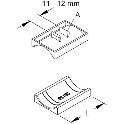 Niedax NIE GWA22 Gegenwanne f.Bügelschelle Hammerfuà f.Kab.D18-22mm PE Kunstst., Elektronikzubehör + Gehäuse, Schwarz Niedax NIE GWA22 Gegenwanne f.Bügelschelle Hammerfuà f.Kab.D18-22mm PE Kunstst., Elektronikzubehör + Gehäuse, Schwarz