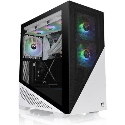 Thermaltake Divider 370 TG ARGB Snow (ATX, mATX, Mini-ITX), PC Gehäuse, Schwarz, Weiss Thermaltake Divider 370 TG ARGB Snow (ATX, mATX, Mini-ITX), PC Gehäuse, Schwarz, Weiss