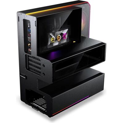 Phanteks EX5 MAX z AiO S25 360 ARGB - czarna (ATX, mATX, Mini-ITX), PC Gehäuse, Schwarz Phanteks EX5 MAX z AiO S25 360 ARGB - czarna (ATX, mATX, Mini-ITX), PC Gehäuse, Schwarz