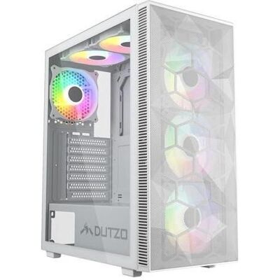 Dutzo C331 PWM ARGB - Kabinet - Miditower - Hvid (ATX, mATX, Mini-ITX), PC Gehäuse, Weiss Dutzo C331 PWM ARGB - Kabinet - Miditower - Hvid (ATX, mATX, Mini-ITX), PC Gehäuse, Weiss
