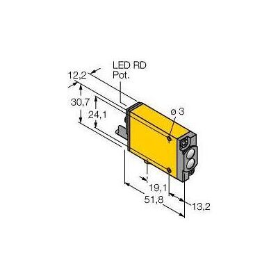 Turck Opto Sensor Reflexionslichttaster SM2A312W, Elektronikzubehör + Gehäuse, Schwarz Turck Opto Sensor Reflexionslichttaster SM2A312W, Elektronikzubehör + Gehäuse, Schwarz