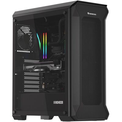 Genesis IRID 505 (ATX, Mini-ITX), PC Gehäuse, Schwarz Genesis IRID 505 (ATX, Mini-ITX), PC Gehäuse, Schwarz