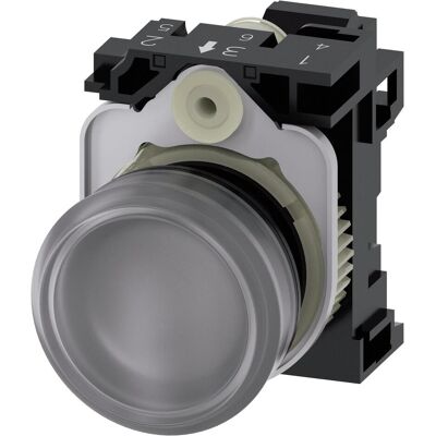 Siemens Leuchtmelder komplett 1f LED UC rnd hoch 3SU1102-6AA70-3AA0, Schalter + Taster, Transparent Siemens Leuchtmelder komplett 1f LED UC rnd hoch 3SU1102-6AA70-3AA0, Schalter + Taster, Transparent
