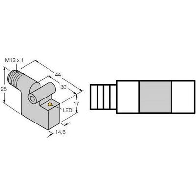 Turck Magnetfeldsensor BIM-IKT-AD4X-H1141, Elektronikzubehör + Gehäuse Turck Magnetfeldsensor BIM-IKT-AD4X-H1141, Elektronikzubehör + Gehäuse