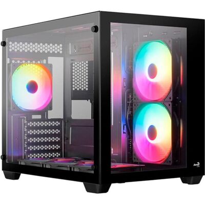 Aerocool Dryft FRGB (mATX, Mini-ITX), PC Gehäuse, Schwarz Aerocool Dryft FRGB (mATX, Mini-ITX), PC Gehäuse, Schwarz