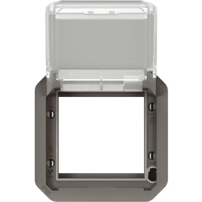 Legrand Plexo 55 Arteor/Mosaik-Adapter, Schalter + Taster, Grau Legrand Plexo 55 Arteor/Mosaik-Adapter, Schalter + Taster, Grau