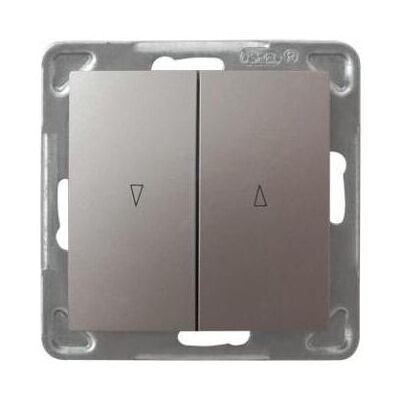 Ospel MPRESJA Blindverbinder, Schalter + Taster, Grau Ospel MPRESJA Blindverbinder, Schalter + Taster, Grau