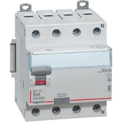 Legrand 411705 4-polig 80A 0,03A Typ AC Fehlerstromschutzschalter Legrand 411705 4-polig 80A 0,03A Typ AC Fehlerstromschutzschalter