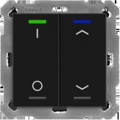 MDT KNX Taster, Schalter + Taster, Schwarz MDT KNX Taster, Schalter + Taster, Schwarz