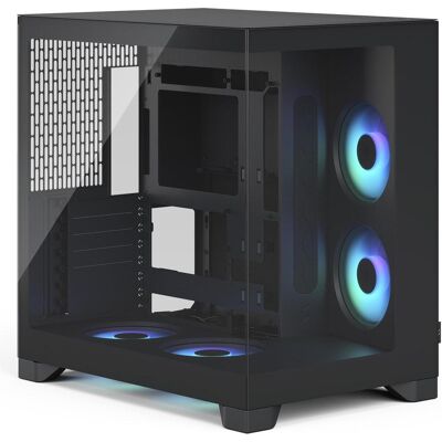 Fractal Pop 2 Vision RGB (schwarz, Panoramaglas) (ATX, E-ATX, mATX, Mini-ITX), PC Gehäuse, Schwarz Fractal Pop 2 Vision RGB (schwarz, Panoramaglas) (ATX, E-ATX, mATX, Mini-ITX), PC Gehäuse, Schwarz