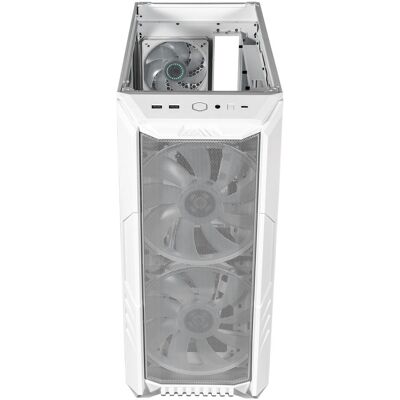 Cooler Master PC-Gehäuse HAF 500 Midi-Tower ARGB baltas (ATX, E-ATX, mATX, Mini-ITX), PC Gehäuse, Weiss Cooler Master PC-Gehäuse HAF 500 Midi-Tower ARGB baltas (ATX, E-ATX, mATX, Mini-ITX), PC Gehäuse, Weiss